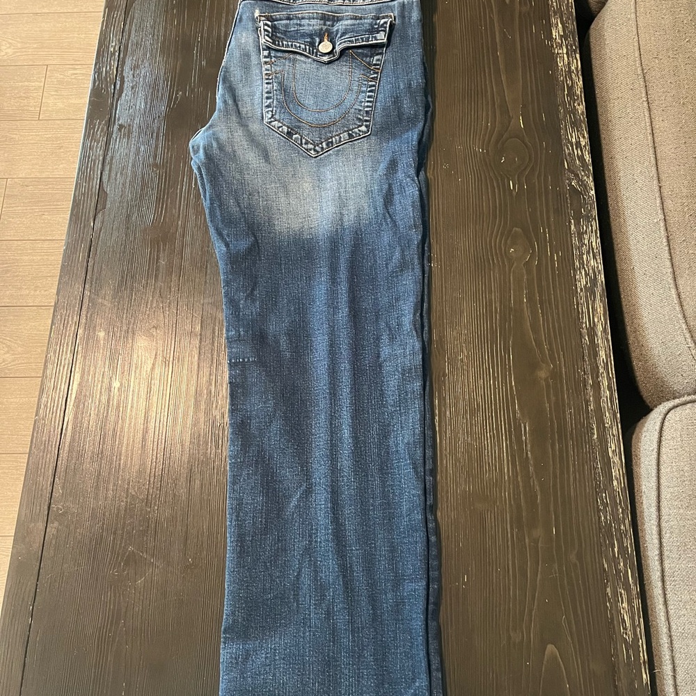 True Religion Blue Straight Jeans Classic Denim